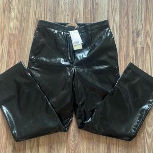 H&M Vinyl Bootcut Pants